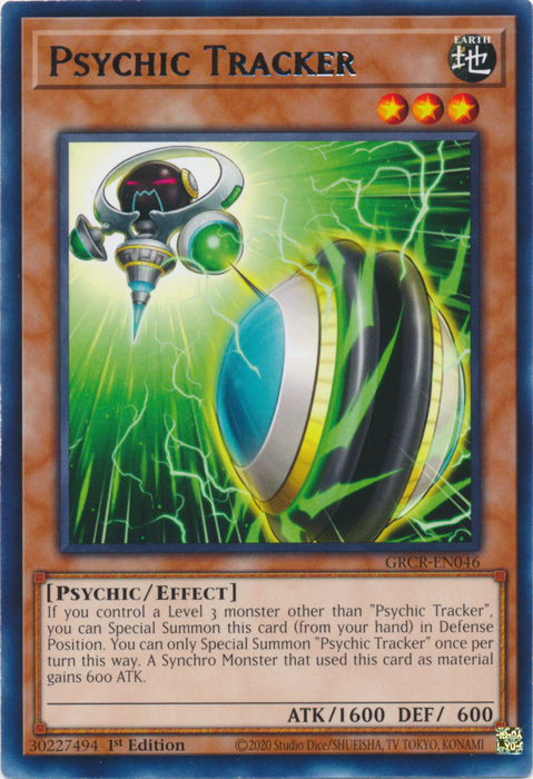 Psychic Tracker Card Front