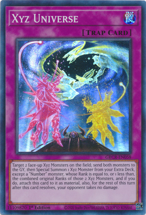 Xyz Universe Card Front