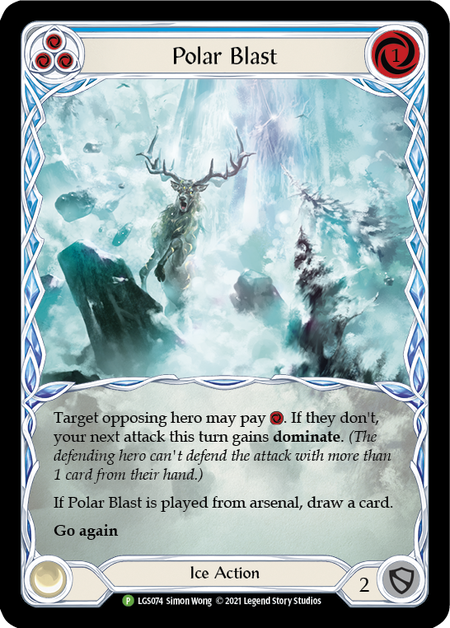 Polar Blast - Blue Card Front