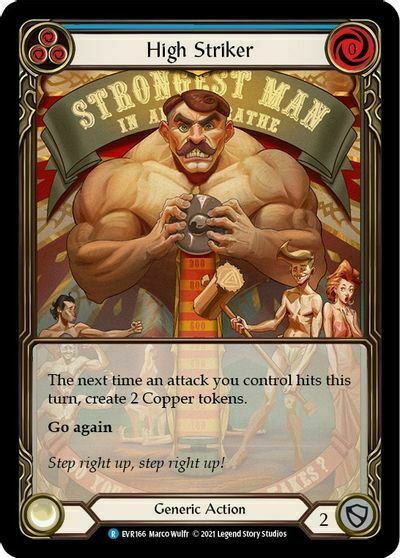 High Striker - Blue Card Front