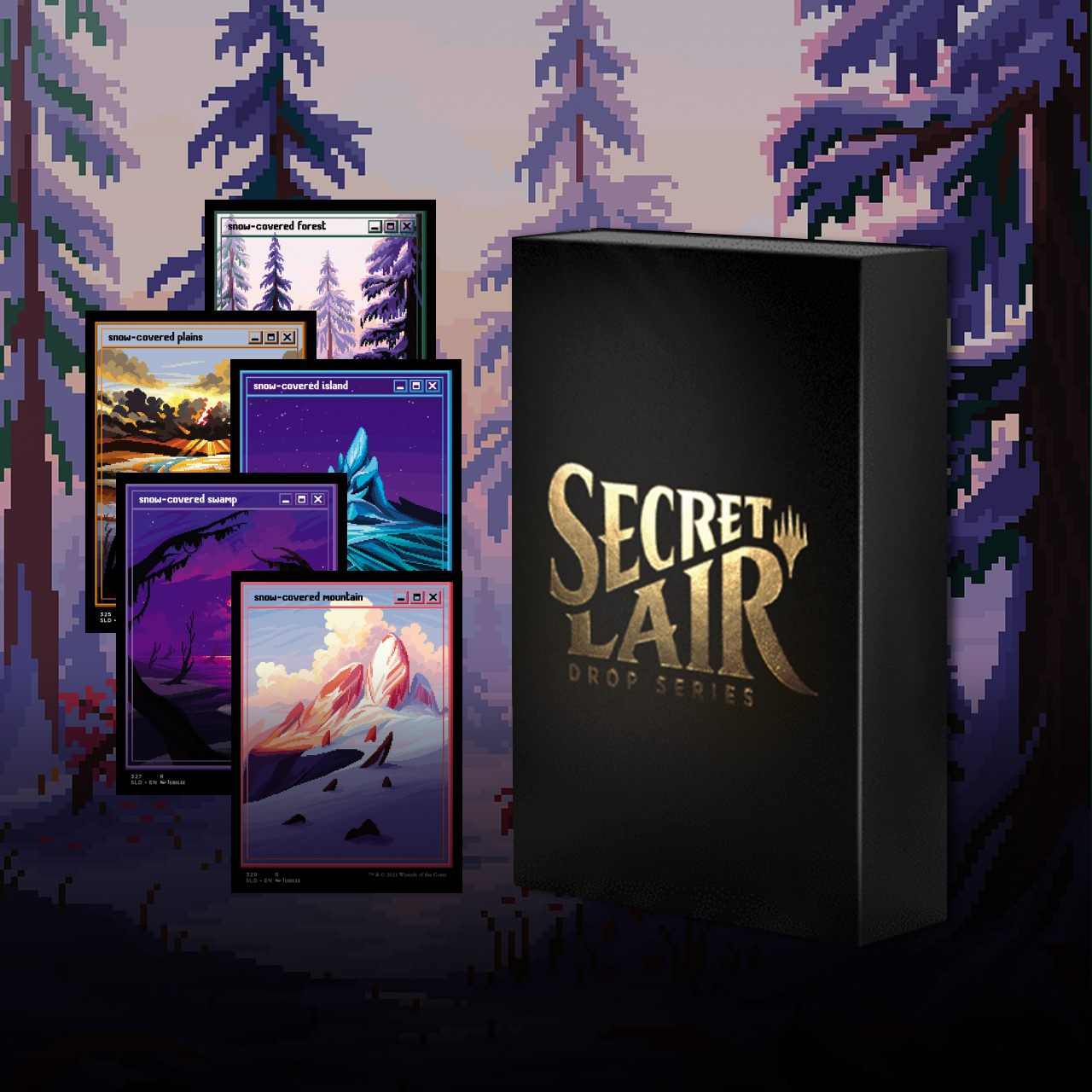 Secret Lair Drop Series: Secretversary 2021: PixelSnowLands.jpg