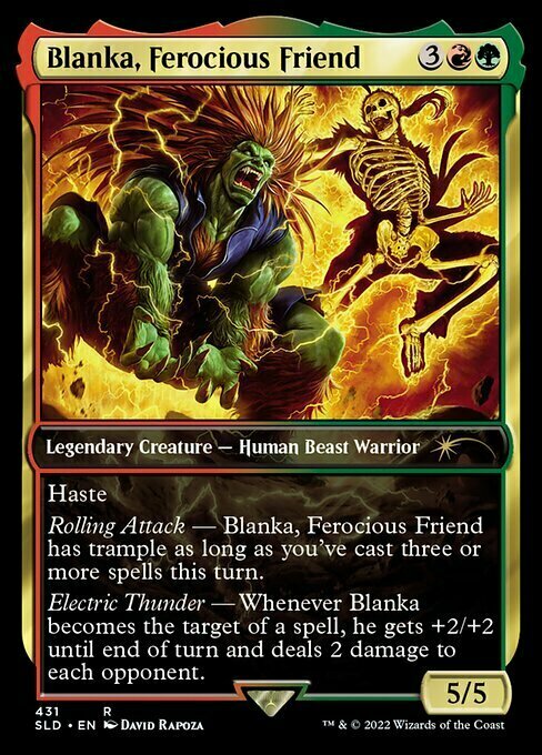 Blanka, Ferocious Friend Card Front