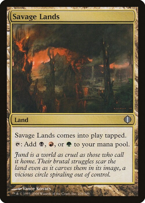 Savage Lands Card Front