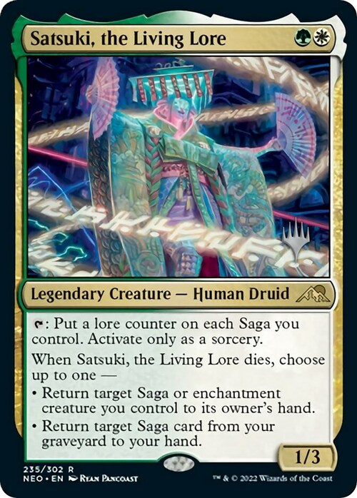 Satsuki, the Living Lore Card Front