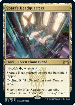 Spara's Headquarters Card Front