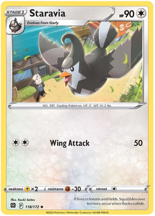 Staravia Card Front