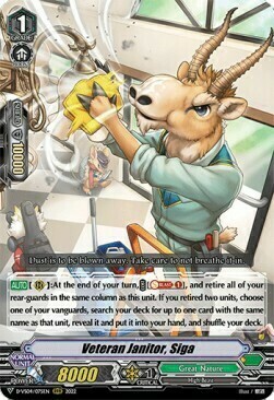 Veteran Janitor, Siga Card Front