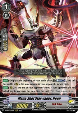 Mana Shot Star-vader, Neon Card Front