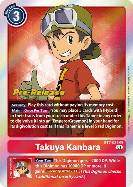 Takuya Kanbara Card Front