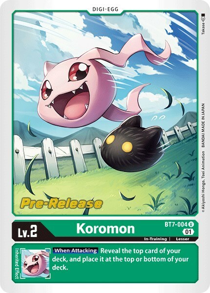 Koromon Card Front