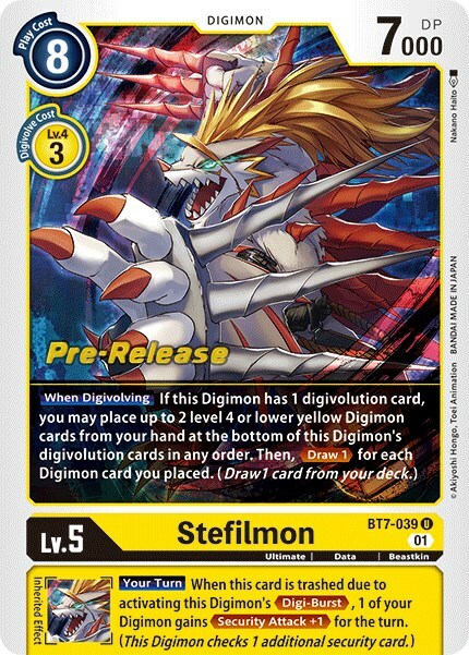 Stefilmon Card Front