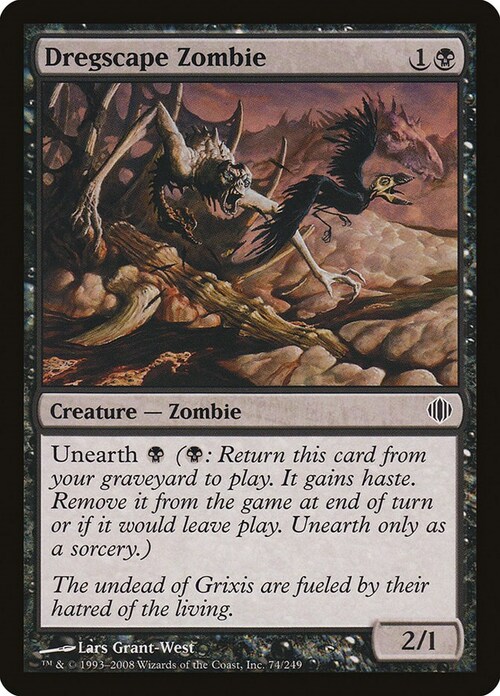 Dregscape Zombie Card Front