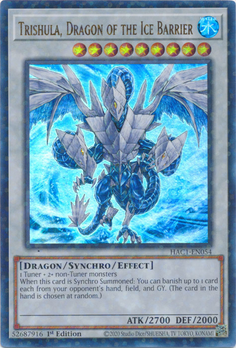 Trishula, Dragon of the Ice Barrier Card Front