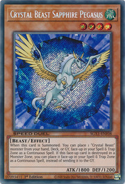 Crystal Beast Sapphire Pegasus