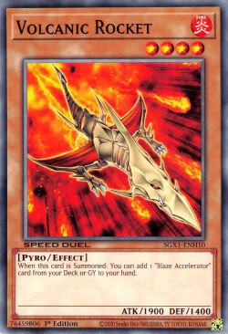 Volcanic Rocket Card Front