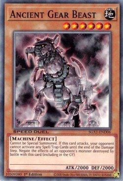 Ancient Gear Beast Card Front