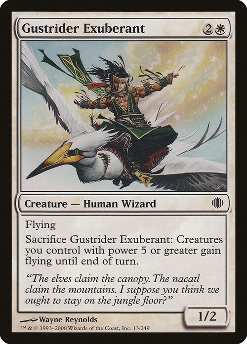 Gustrider Exuberant Card Front