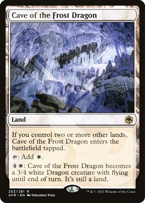 Cave of the Frost Dragon Card Front