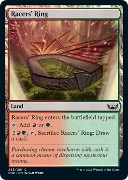 Racers' Ring Card Front