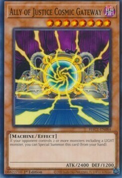 Ally of Justice Cosmic Gateway Card Front