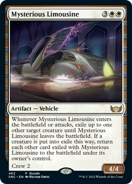 Mysterious Limousine Card Front