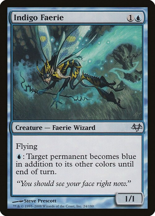 Indigo Faerie Card Front