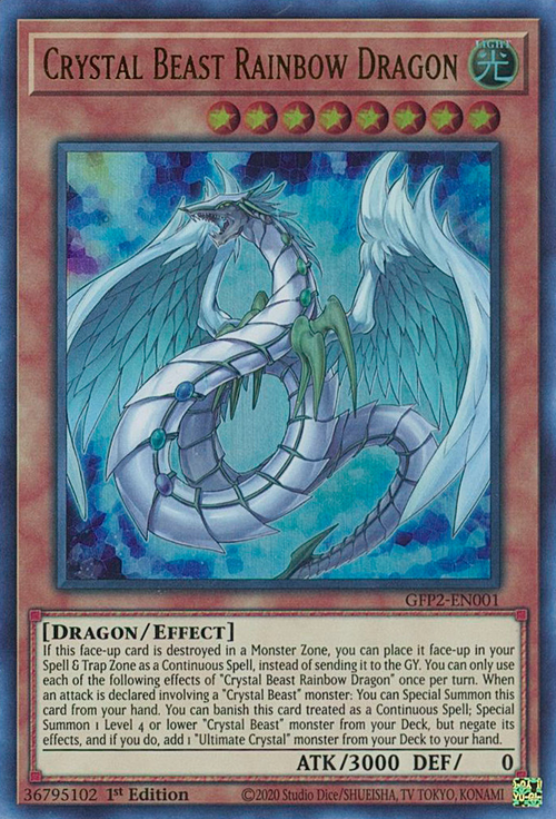 Crystal Beast Rainbow Dragon Card Front