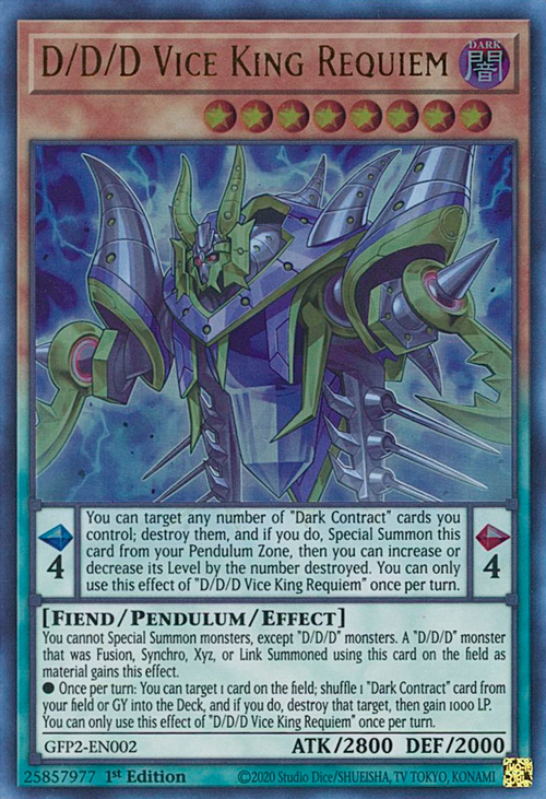 D/D/D Vice King Requiem Card Front