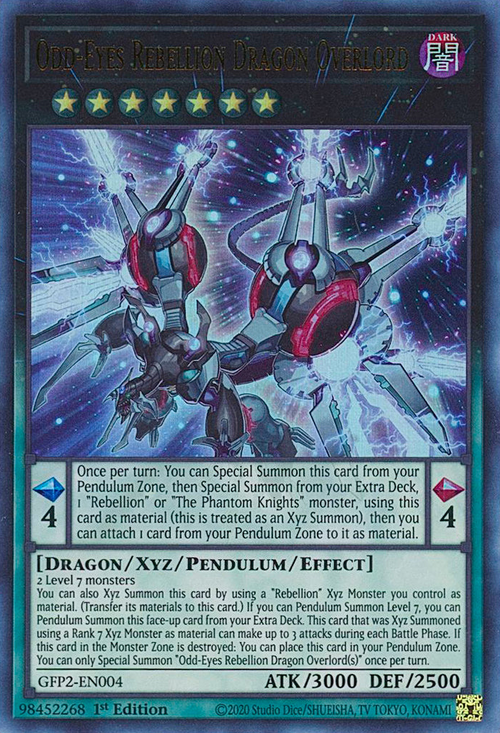 Odd-Eyes Rebellion Dragon Overlord Card Front