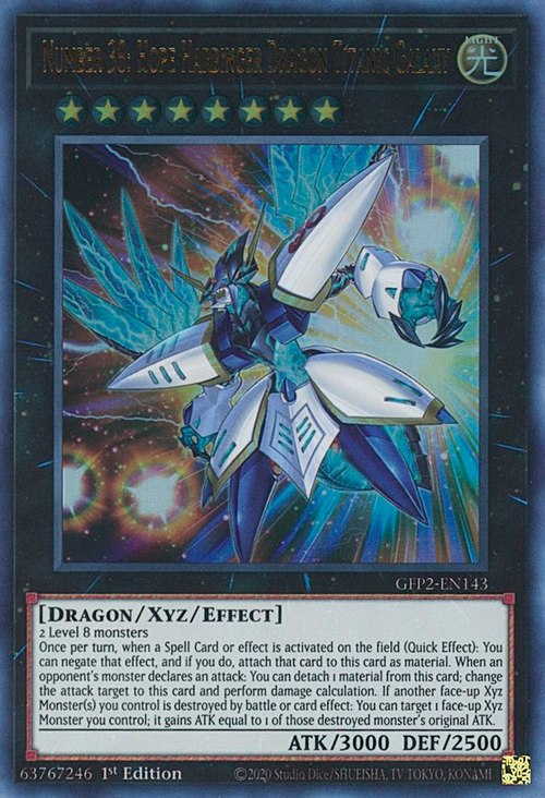 Number 38: Hope Harbinger Dragon Titanic Galaxy Card Front