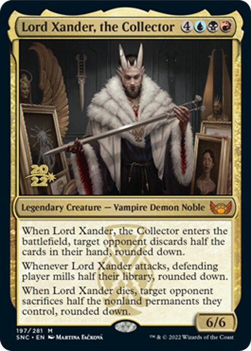 Lord Xander, the Collector Card Front