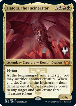 Ziatora, the Incinerator Card Front