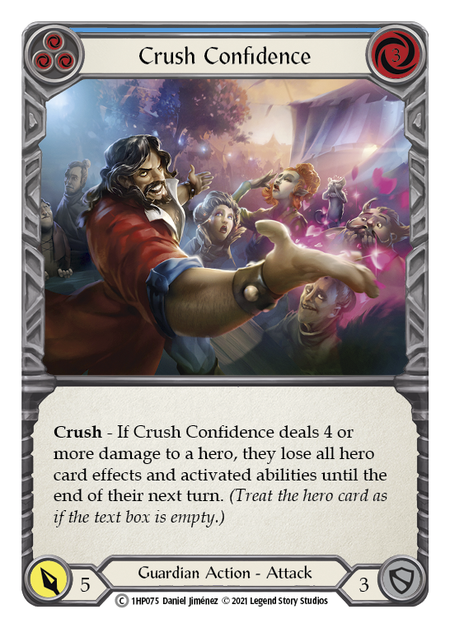 Crush Confidence - Blue Card Front