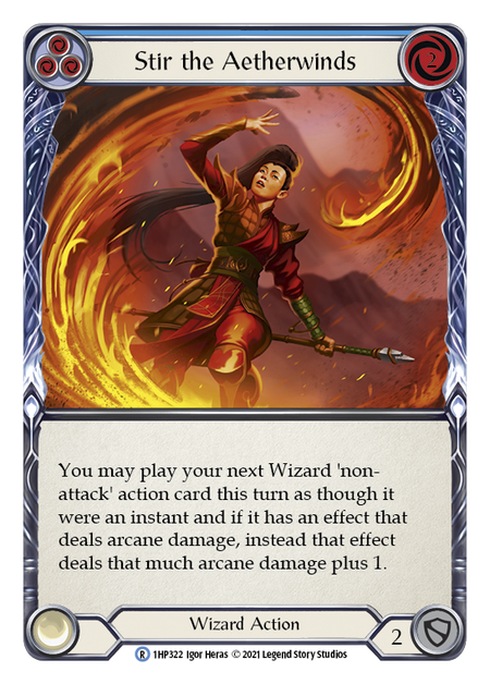 Stir the Aetherwinds - Blue Card Front