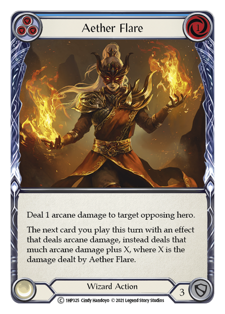 Aether Flare - Blue Card Front