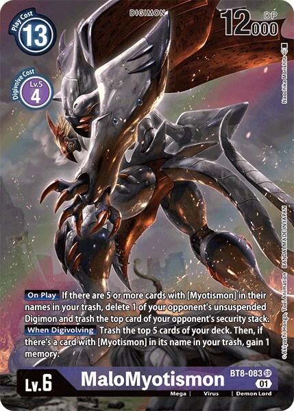 MaloMyotismon Card Front