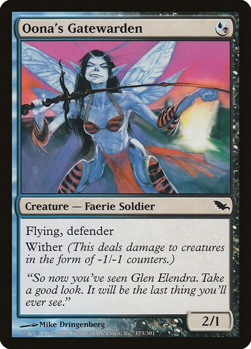 Oona's Gatewarden Card Front