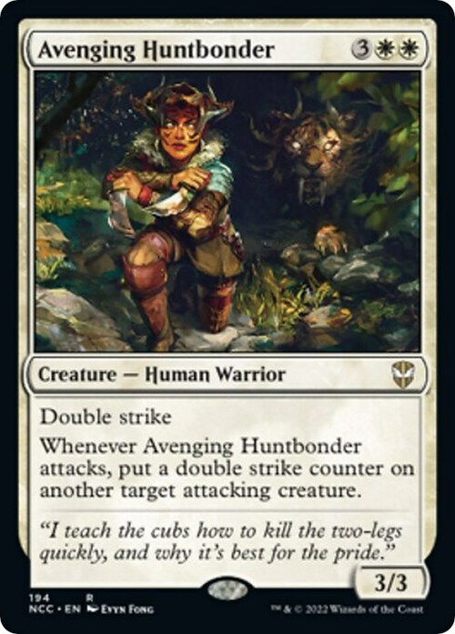 Avenging Huntbonder Card Front