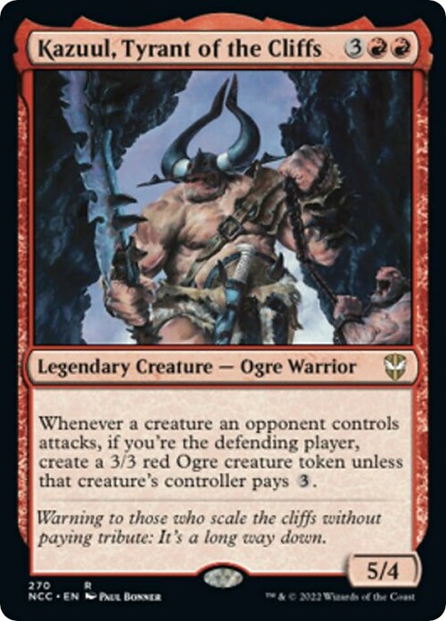 Kazuul, Tyrant of the Cliffs Card Front