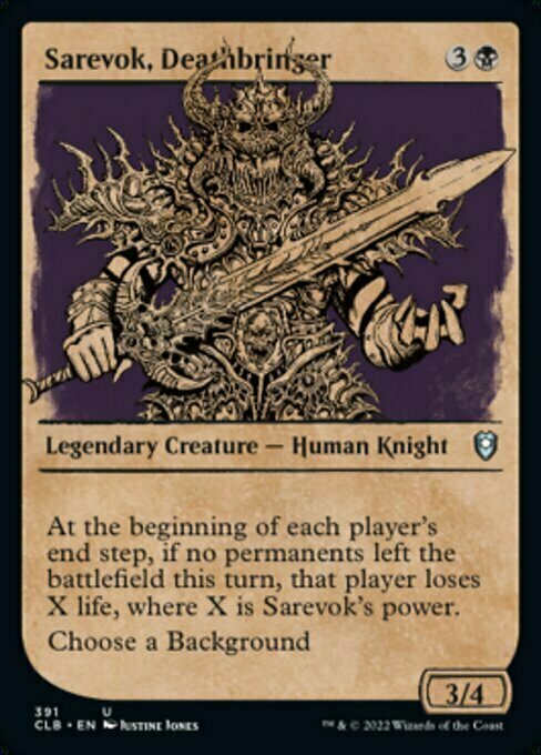 Sarevok, Deathbringer Card Front