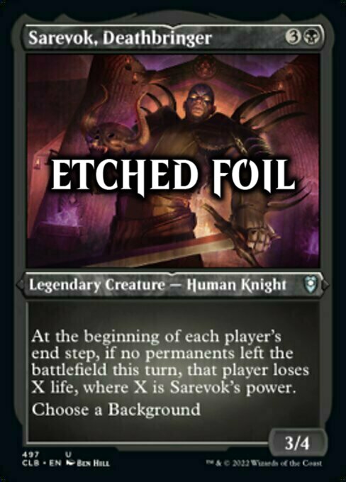 Sarevok, Deathbringer Card Front