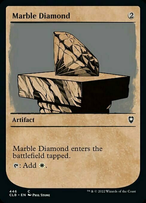 Marble Diamond Card Front