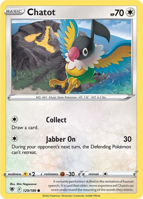 Chatot Card Front