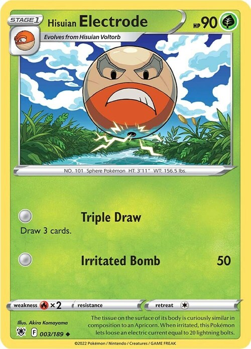 Hisuian Electrode Card Front