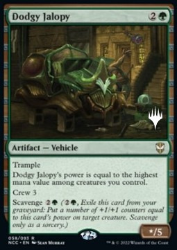 Dodgy Jalopy Card Front