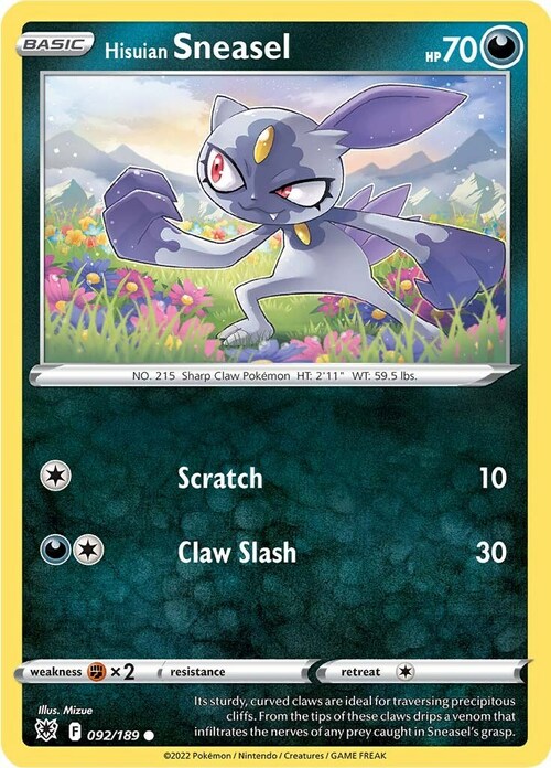 Hisuian Sneasel Card Front