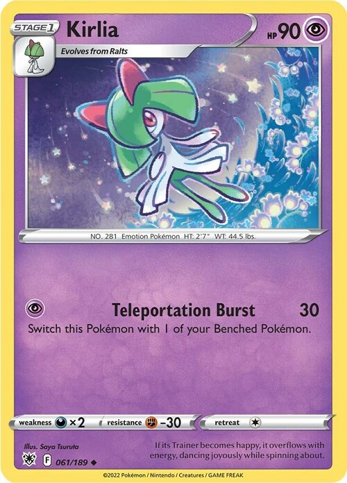 Kirlia Card Front