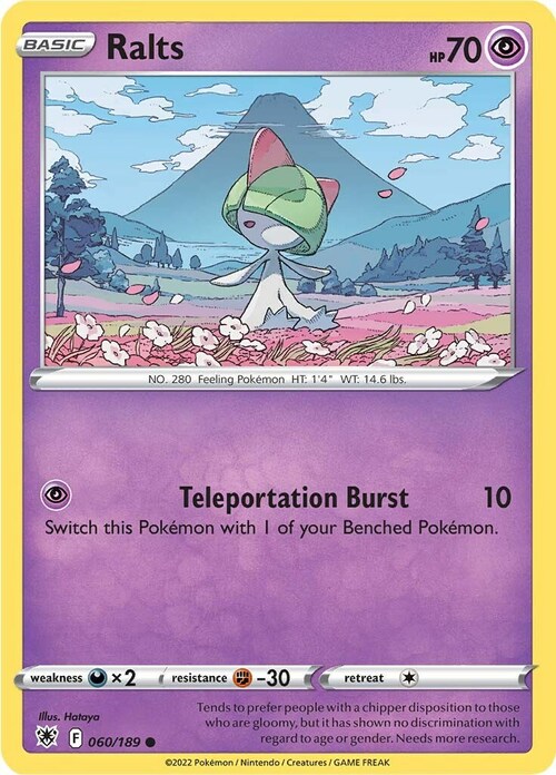 Ralts Card Front