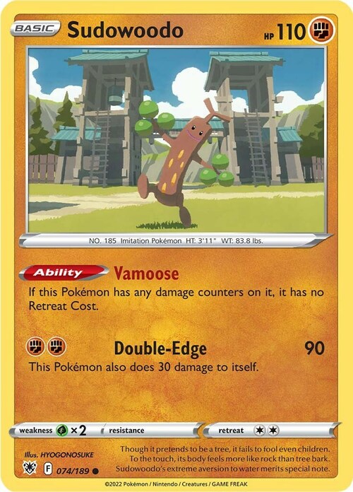 Sudowoodo Card Front