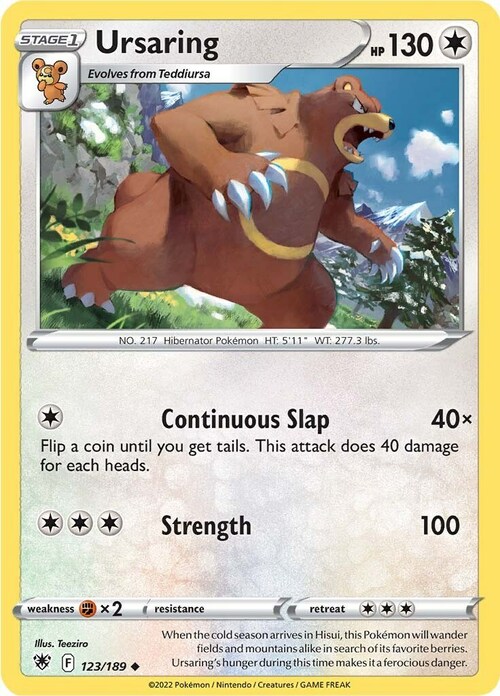 Ursaring Card Front